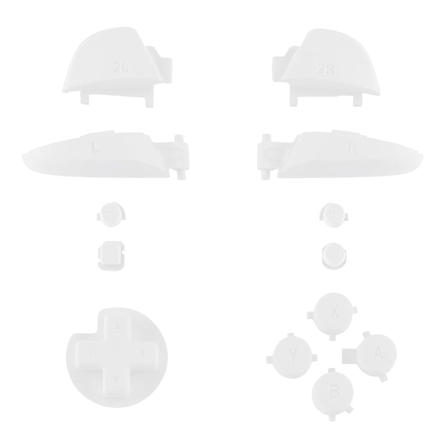 eXtremeRate White Repair ABXY D-pad ZR ZL L R Keys for